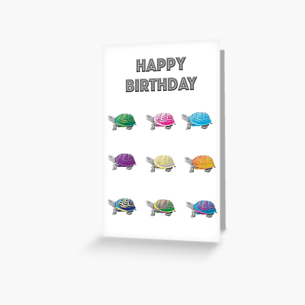 Turtle The Wildlife Ling Design Birthday Card Quality NEW Male Female 