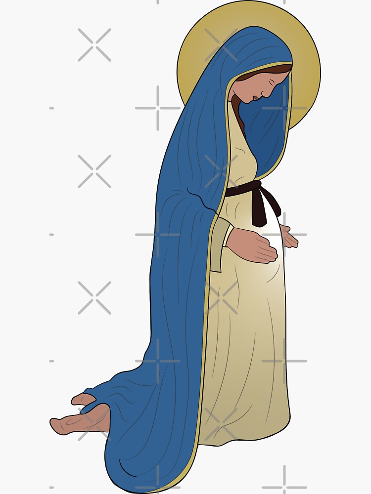 Mary Sticker for Sale by SouthPrints