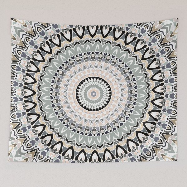Item preview, Black and Pastel Mandala designed and sold by Kelly Dietrich Mandalas & Colorful Patterns.