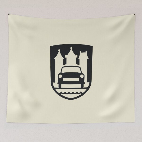 Item preview, Trabant Wappen Zwickau (black) designed and sold by VEB Ostladen.