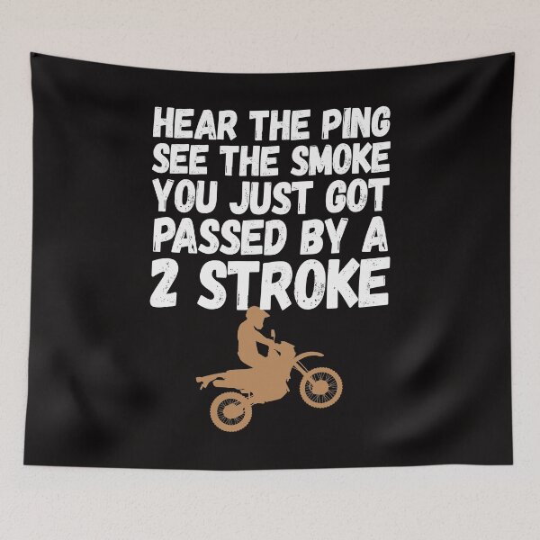 Item preview, Motocross Dirt Bike Race You Just Got Passed By a Two Stroke designed and sold by shoutoutshirtco.