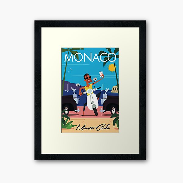 Item preview, Monaco poster designed and sold by GAGodel.