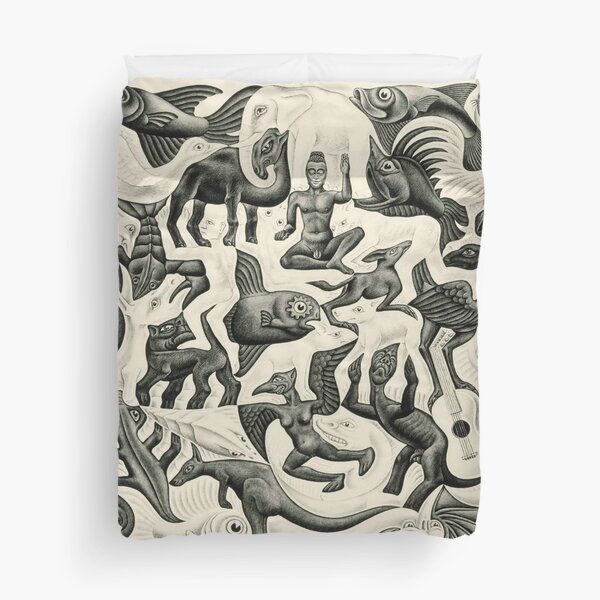 Escher - Plane Filling II Duvet Cover
