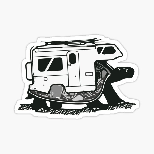 Vanlife - Schildkröte nach Hause Sticker