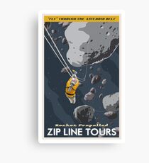 Zipline through the Asteroid Belt Canvas Print
