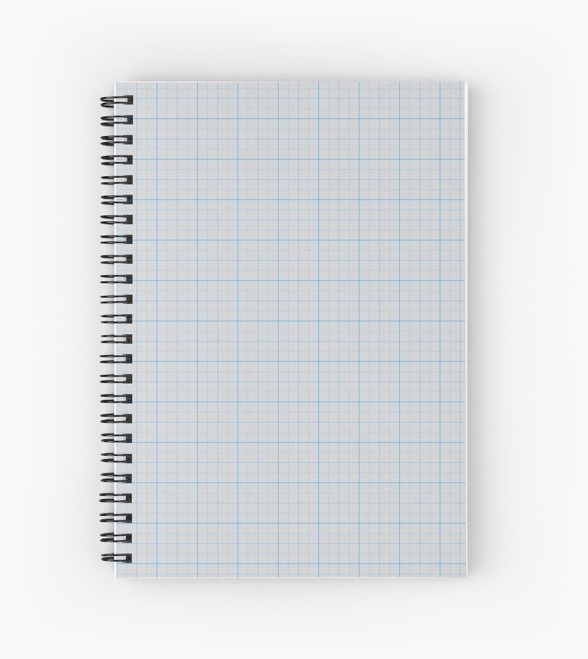 "White Grid" Spiral Notebook by RicksPix Redbubble
