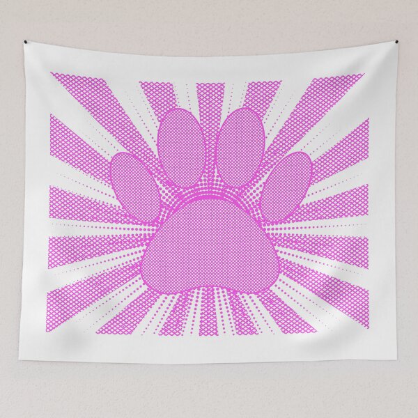 Item preview, Pink Dog Paw Print Manga Style designed and sold by Almdrs.
