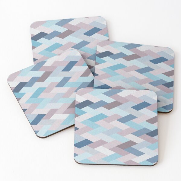 Item preview, Mauve Blue Geometry VIB designed and sold by BlertaDK.