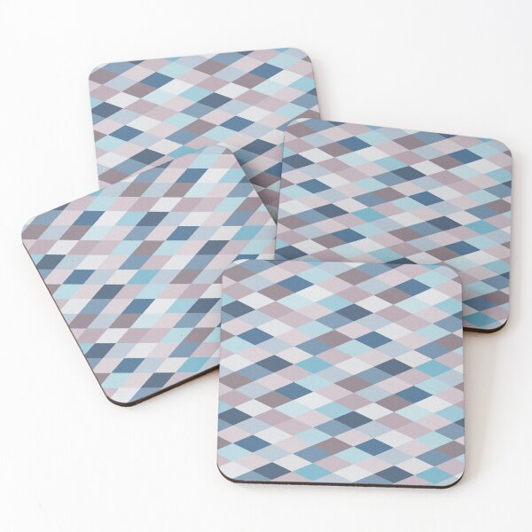 Item preview, Mauve Blue Geometry VIIB (small Pattern) designed and sold by BlertaDK.