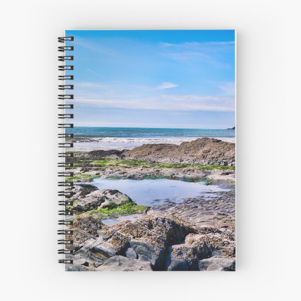 Item preview, Beach & Rock Pool Landscape - Coastal Scenery - Newport, Pembrokeshire designed and sold by Harmony Of The Mind.