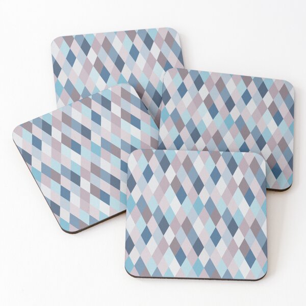 Item preview, Mauve Blue Geometry VII (small pattern) designed and sold by BlertaDK.