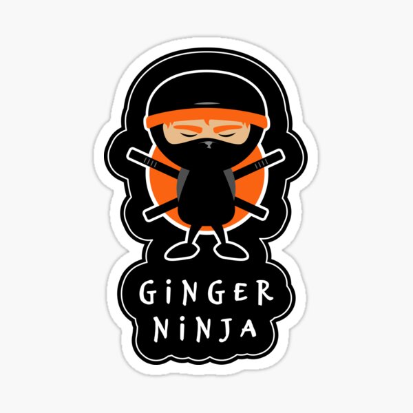 Ginger Ninja Stickers Redbubble