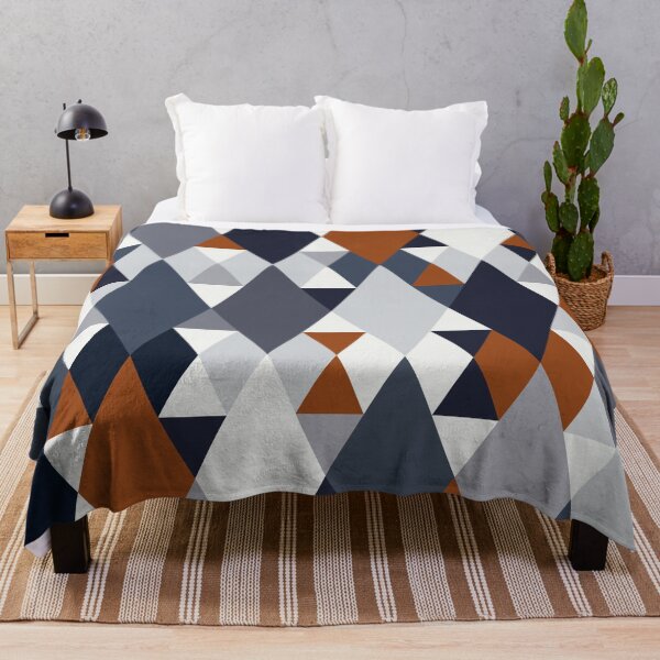 Item preview, Navy Rust Geometry III designed and sold by BlertaDK.