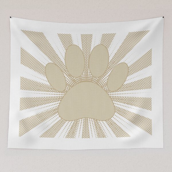 Item preview, Sepia Dog Paw Print Manga Style designed and sold by Almdrs.