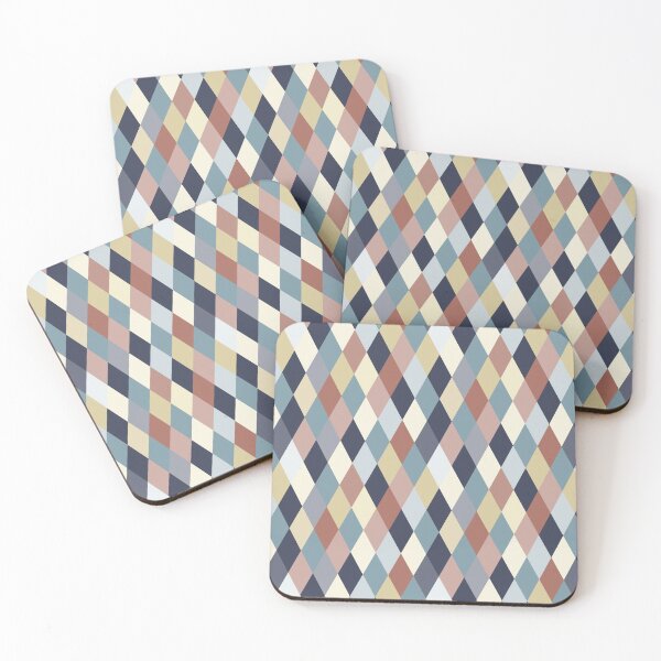 Item preview, Earth Tones and Blues Geometry IIA (small pattern) designed and sold by BlertaDK.