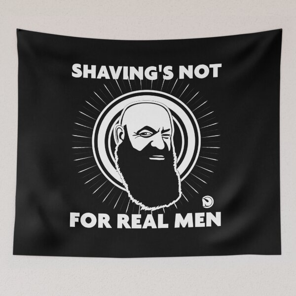 Item preview, shaving's not for real men designed and sold by netrok.