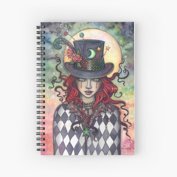 Item preview, Mysterious Mad Hatter Hat Girl designed and sold by Molly  Harrison.