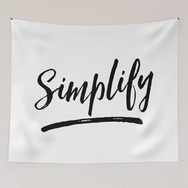 Item preview, Simplify designed and sold by ZoollGraphics.
