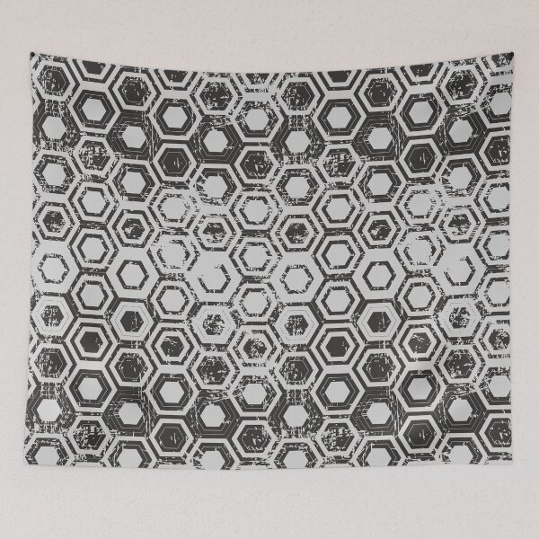 Item preview, Worn hexagons designed and sold by camcreativedk.