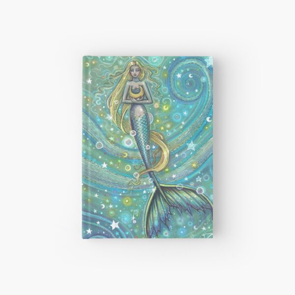 Item preview, Sparkles Mermaid and Jellyfish Fantasy Art designed and sold by Molly  Harrison.