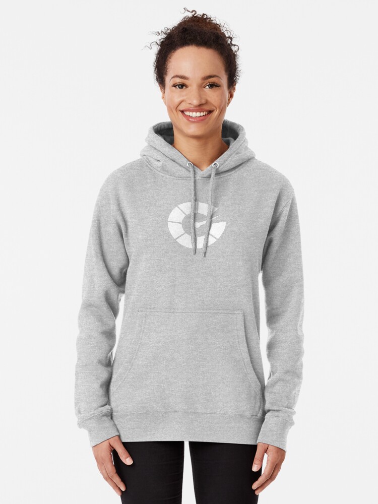 Alternate view of All White Autoblog Tach Logo Pullover Hoodie