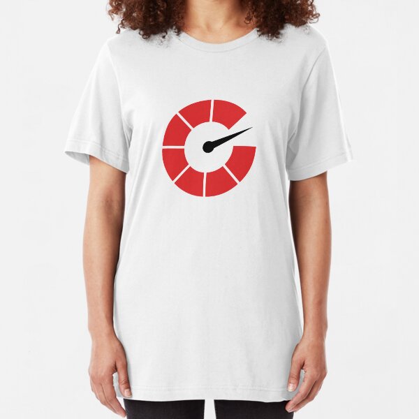 Autoblog Tachometer Logo Slim Fit T-Shirt