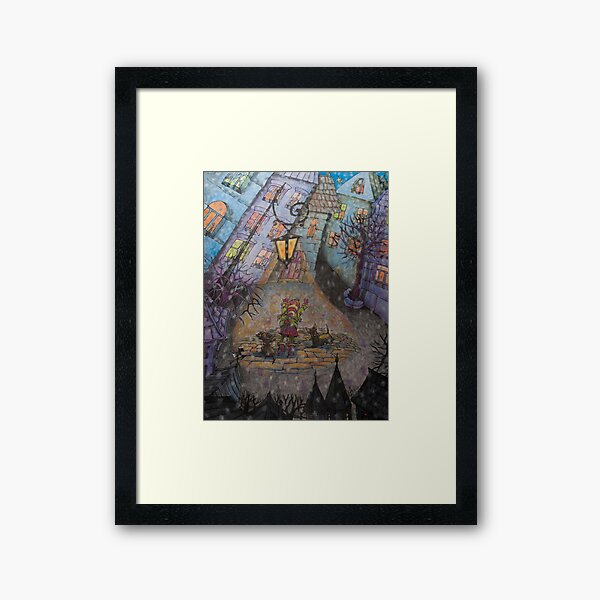 First snow Framed Art Print
