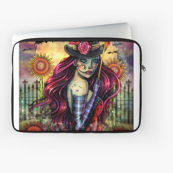 Vista previa del artículo con la obra «Sugar Skull Girl Fantasy Artwork por Molly Harrison», diseñado y vendido por Molly  Harrison.
