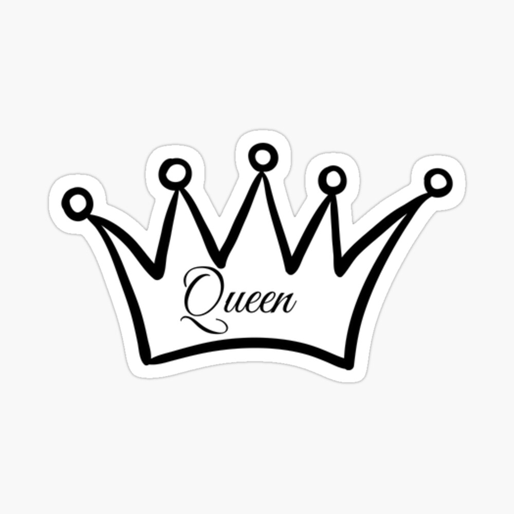 queen crown Sticker for Sale by BalloonLand