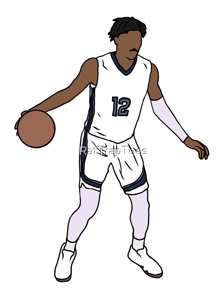 How to Draw Ja Morant for Kids - Memphis Grizzlies Basketball 