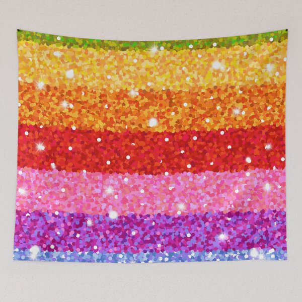 Item preview, rainbow glitter pattern designed and sold by MallsD.