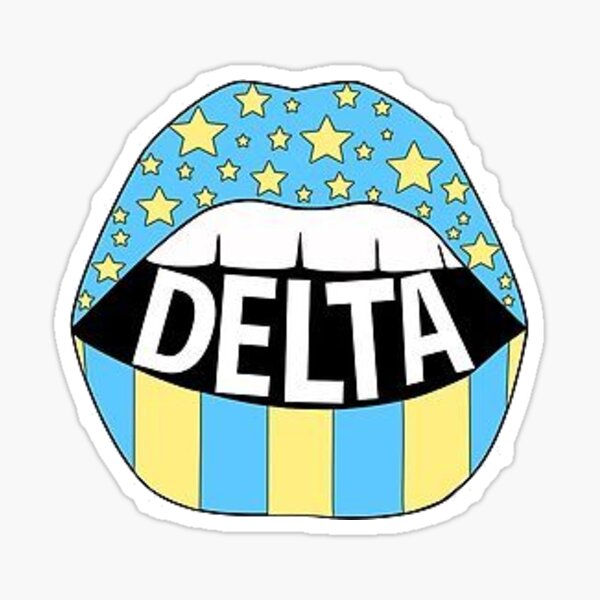 tri delt lips Sticker