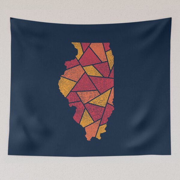 Item preview, Illinois Mosaic - Harvest Sunset designed and sold by DesignSyndicate.