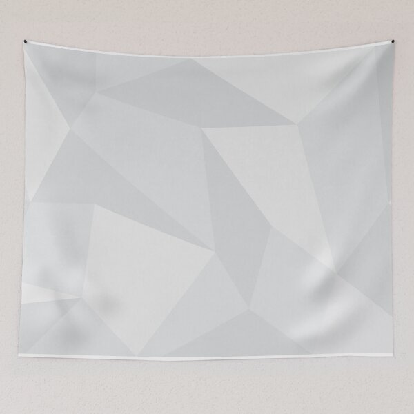 Item preview, White, simple, modern, urban, trendy, futuristic geometric pattern designed and sold by theendup.