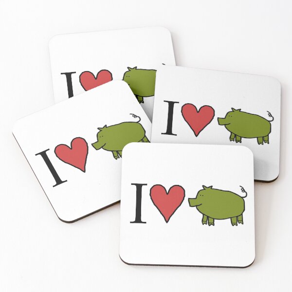 Item preview, I love green pigs designed and sold by ellenhenry.