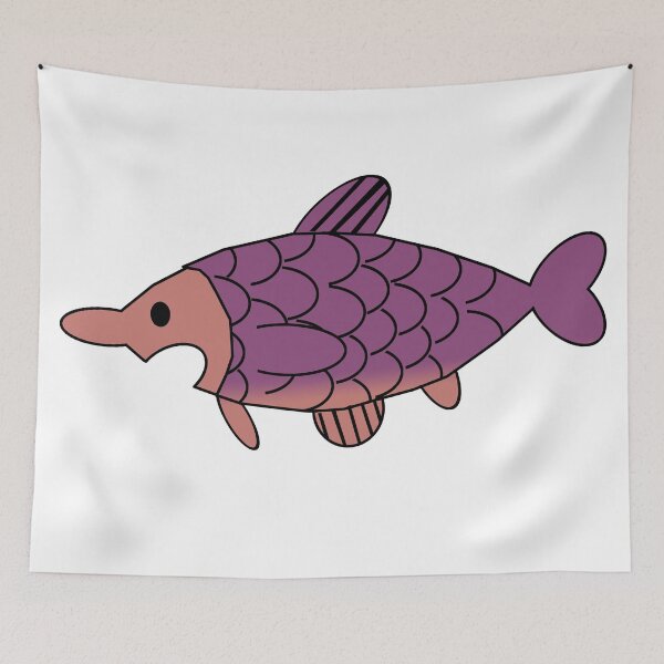 Item preview, Cartoon Fish purple designed and sold by OctaviousRex197.
