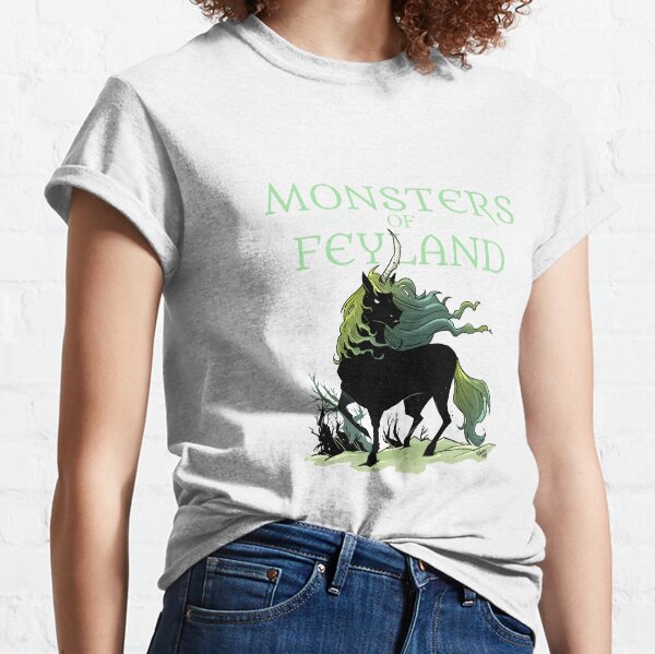 Black Unicorn from Monsters of Feyland Classic T-Shirt