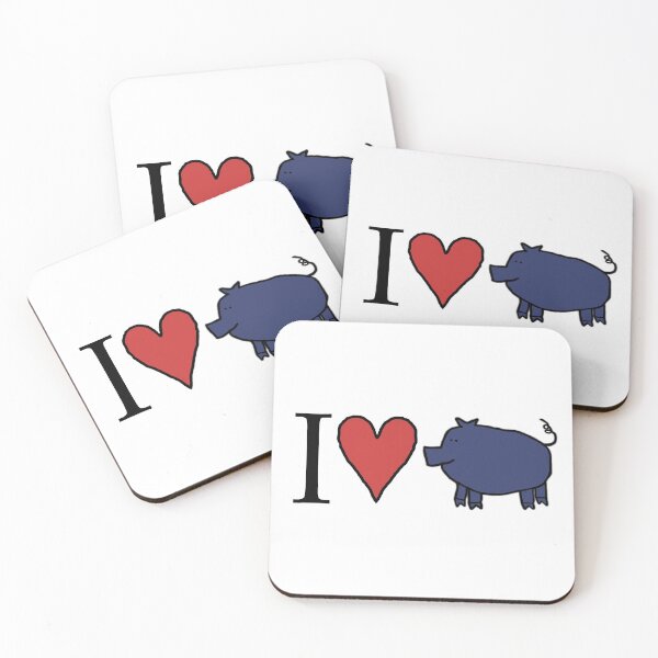 Item preview, I love blue pigs designed and sold by ellenhenry.