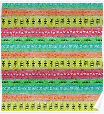 Pencil drawing pattern Poster