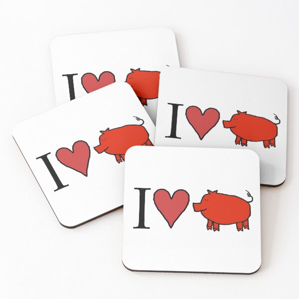 Item preview, I love red pigs designed and sold by ellenhenry.