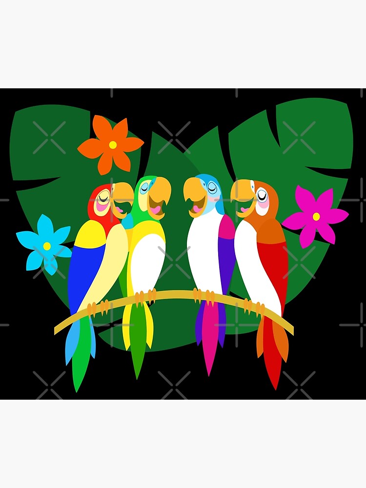 Tropical Singing Feathered Friends by Sunshone2