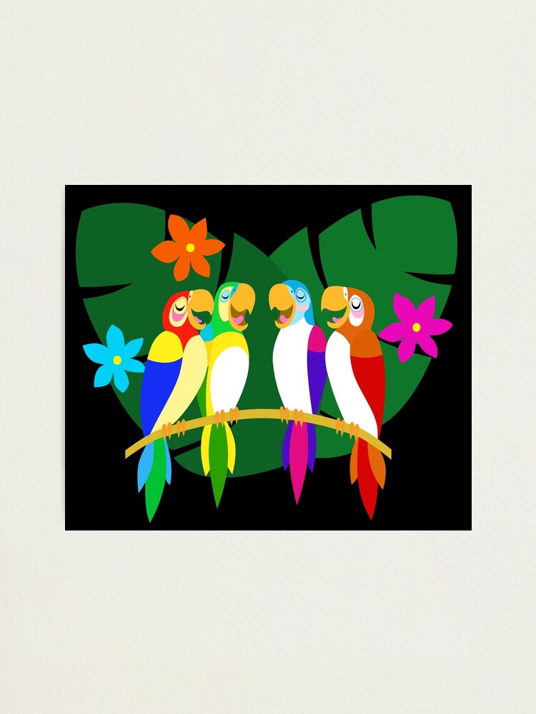 Alternate view of Tropical Singing Feathered Friends Photographic Print