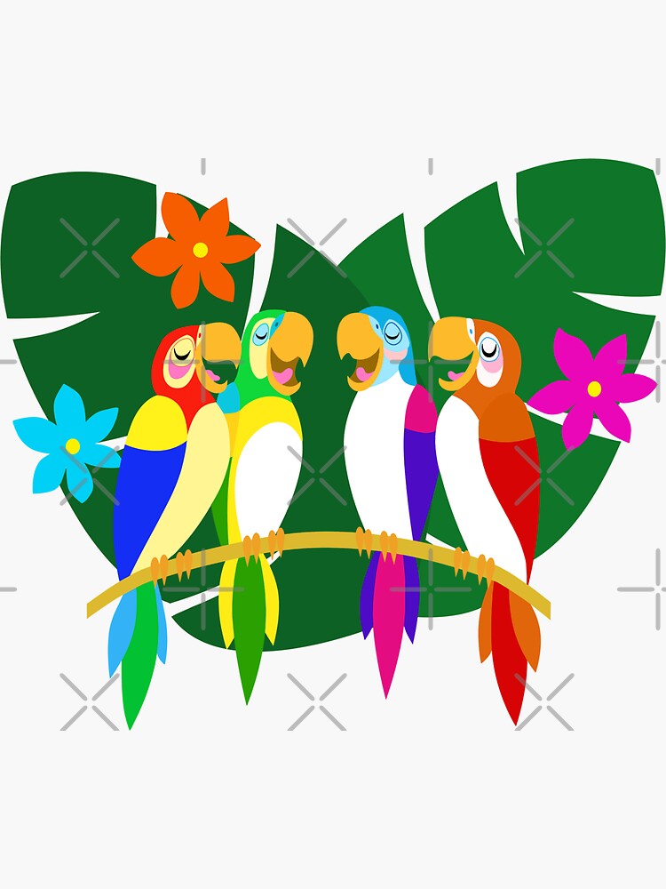 Tropical Bird Friends Vinyl