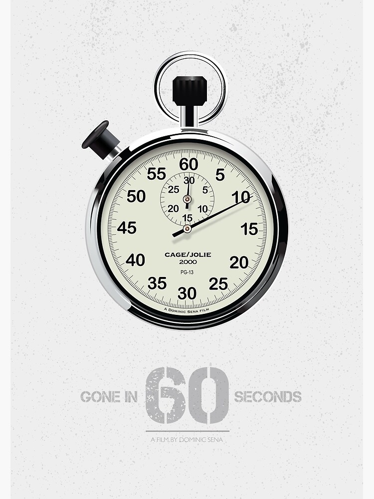 Gone In 60 Seconds - Alternative Movie Poster by MoviePosterBoy