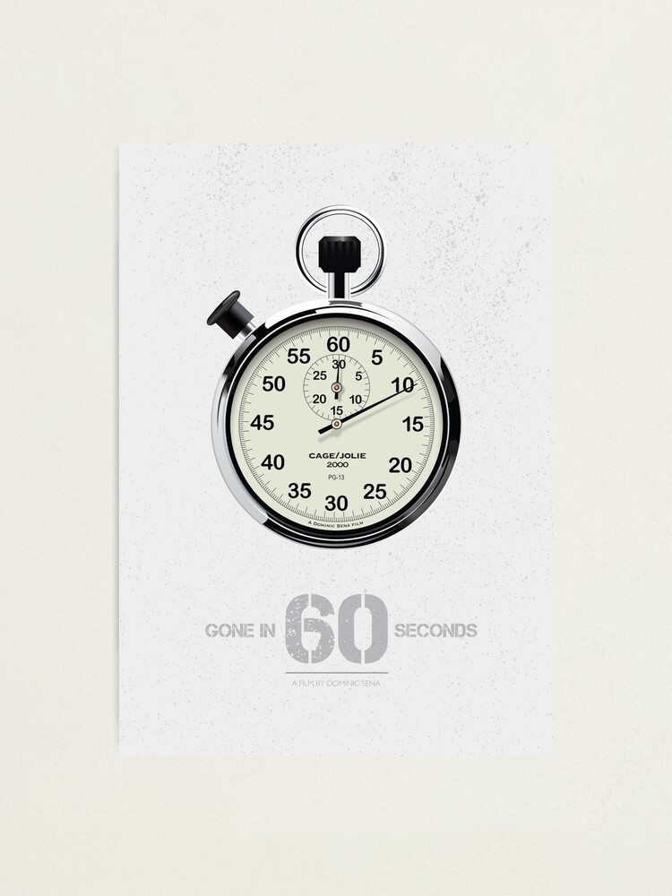 Alternate view of Gone In 60 Seconds - Alternative Movie Poster Photographic Print