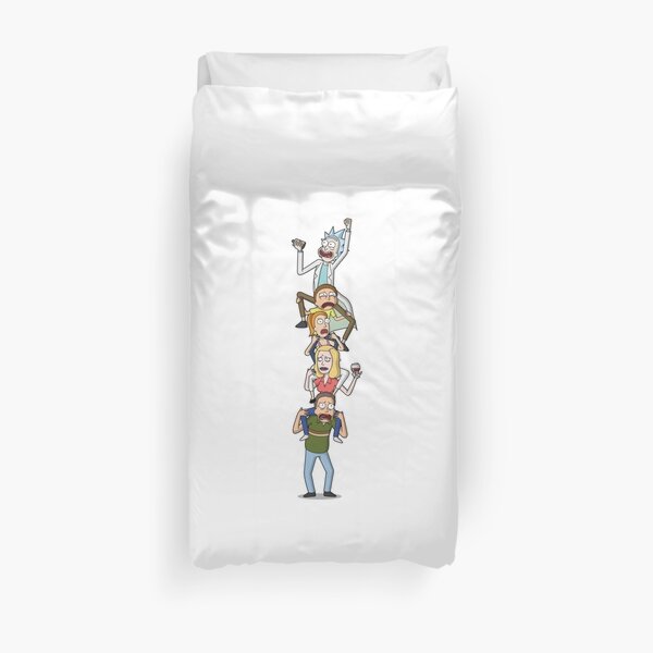Rick and Morty Totem Duvet Cover