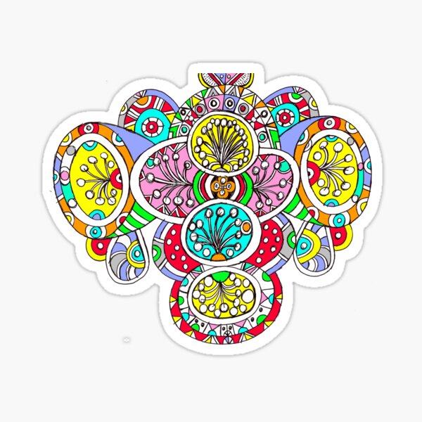 Sacred Geometry (abstract illustration) Sticker