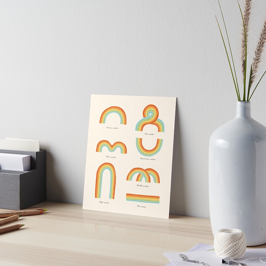 Know Your Rainbows Art Board Print