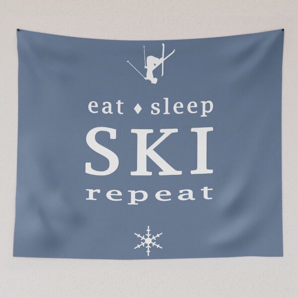 Item preview, Eat Sleep SKI repeat designed and sold by skidecor.
