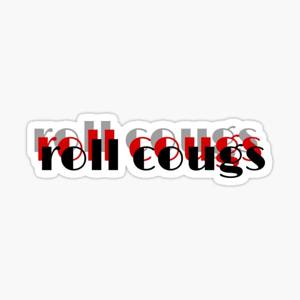 Clark University (Massachusetts) Sticker Roll Cougs Sticker